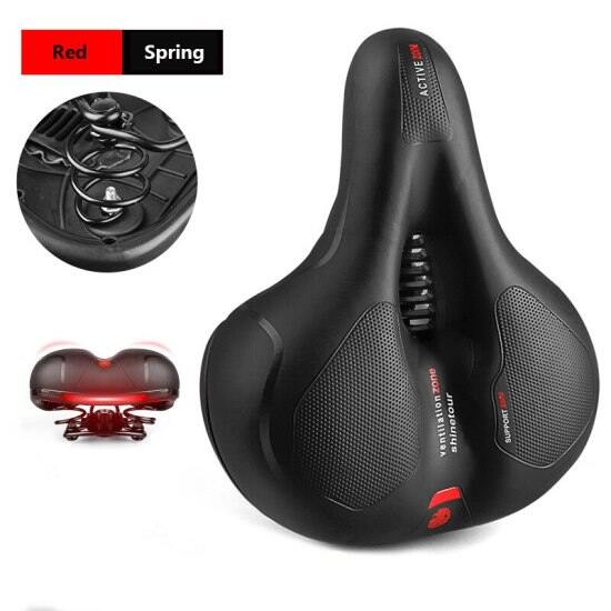 Chống sốc phản quang rỗng yên xe đạp xe đạp mtb ghế thoáng khí chống mưa - ảnh sản phẩm 1