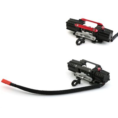 Dual Motor Metal Simulated Winch for 1/8 1/10 RC Crawler Car Axial SCX10 TRX4 D90 Upgrade Parts