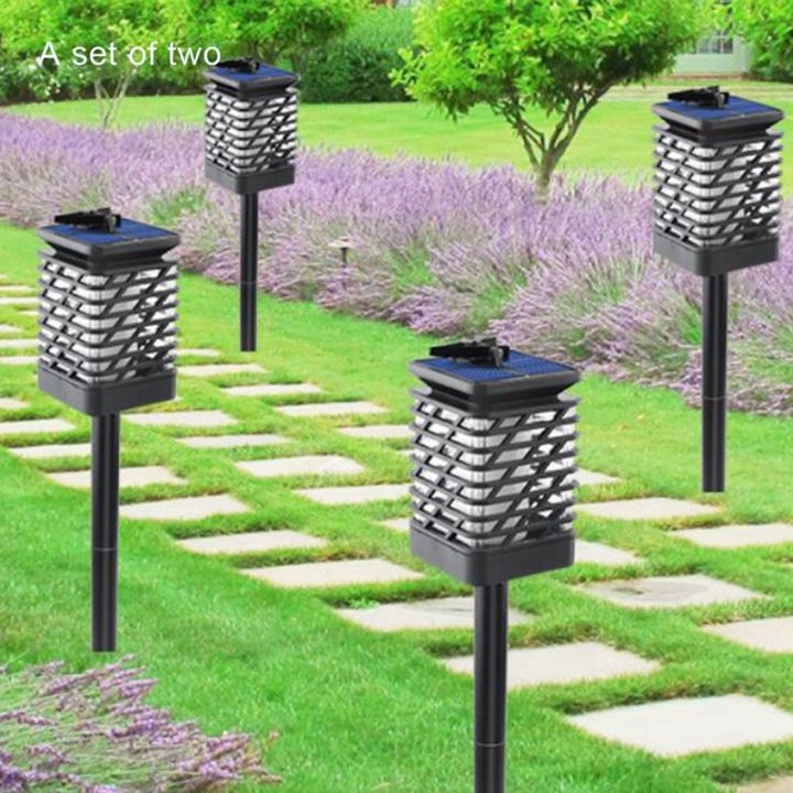 outdoor-solar-lanterns-led-waterproof-garden-lamp-flickering-flame-decorative-garden-lights-with-wall-mount-amp-ground-spike