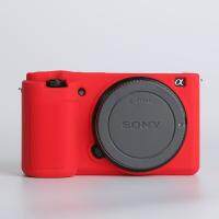 เคสเกราะซิลิโคนแบบนิ่มปกป้องผิวจากยางสำหรับกล้องกระเป๋าสำหรับ Sony ZV-E10 ZVE10เคสกระเป๋ากล้องสำหรับผิว