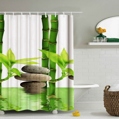 150*180cmMulti-Styles 3D HD Digital Printed Shower Curtains Waterproof Moisture-Proof Bathroom Curtains Polyester Shower Curtain