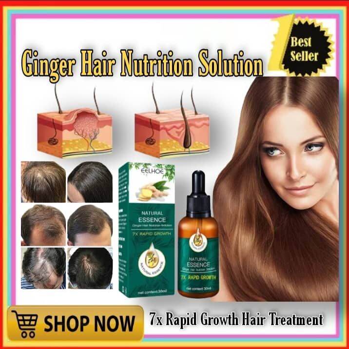 7X RAPID GROWTH EEHLOE Hair Growth Treatment Natural Essence Ginger