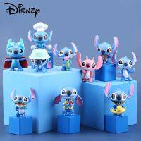 10 Buah Kawaii โมเดล Lilo Stitch Tokoh Malaikat Mini Pvc Tokoh Si Koleksi Dekorasi แบบ Mainan Li-Li Hadiah Ulang Tahun