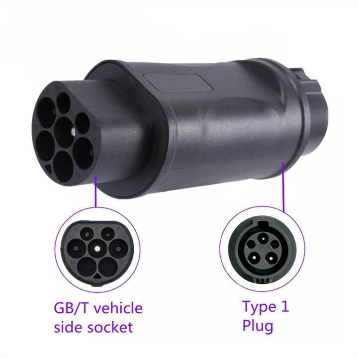 Portable Type 1 To GBT Adapter 32A AC Vehicle Side With EV J1772