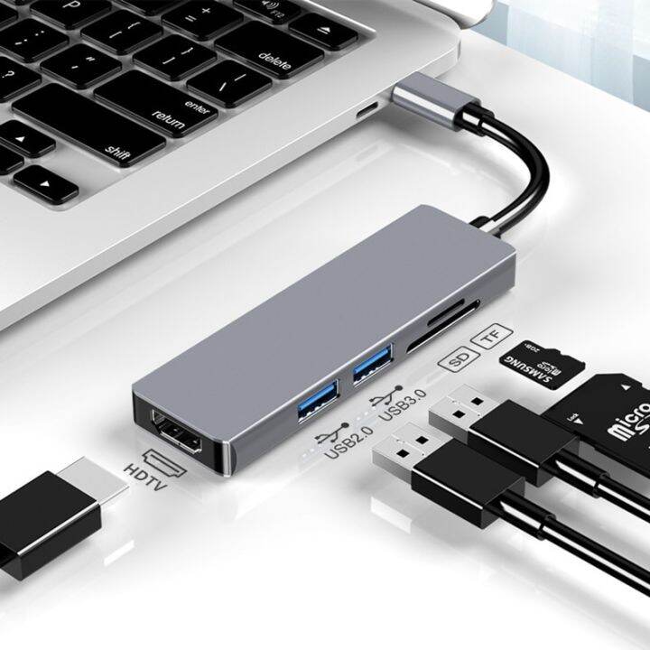 rankman-usb-c-ฮับสายเคเบิลเชื่อมต่อhdtv-4k-การ์ดความจำ-usb-การ์ดรีดเดอร์-usb-3-0-2-0-type-c-ท่าเรือสำหรับ-macbook-ipad-samsung-dex-tv-ps5-nintendo-switch-feona