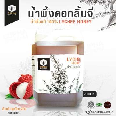 Supha Bee Farm น้ำผึ้งดอกลิ้นจี่ Lychee Honey (7kg) สุภาฟาร์มผึ้ง น้ำผึ้งดอกลิ้นจี่ ขนาด 7000 กรัม