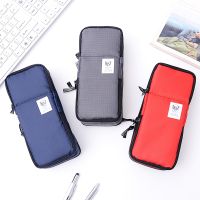 【CW】 Stationery Canvas Layer Large Capacity Pencilcase Kids Boys School Supplies