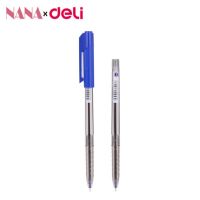 NANA ปากกาหมึกน้ำมัน ปากกา 0.5 มม. ปากกาน้ำเงิน แพ็ค50ด้าม ยกโหล 2สี ดำ น้ำเงิน หัวปากกา 0.5มม. มีฝาปิด
