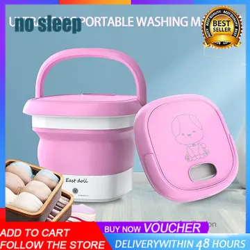  East doll Portable Washing and Drying Machine for Baby Clothes,  Underwear or Small Items, Suitable for Apartment, Laundry, Camping, RV,  Travel (110V-240V) - Best Gift Choice, Blue : Appliances