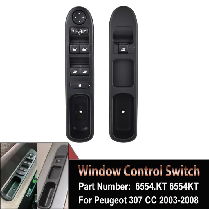 6554.kt 6554kt Lhd Master Power Window Control Switch Electric For Peugeot  307 Break 2000-2014 307sw 2002-2014 307cc 2003-2014