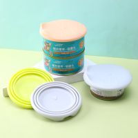 Portable Silicone Dog Cat Canned Lid 2-in-1Food Sealer Spoon Pet Food Cover Storage Fresh-keeping Lids Bowl Dog Accessories