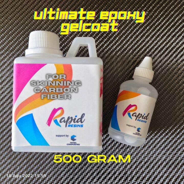 Epoxy Resin Gelcoat Jelkot Base coat Basecoat Tempel Carbon Fiber