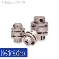 Cloweit Flexible Encoder Shaft Coupling D34L45 D34L33 Diaphragm Couple Joint to Screw Rod 5/6/6.35/8/10/12mm