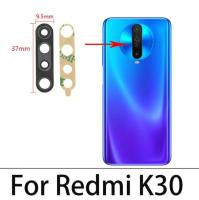 ฝาปิดเลนส์กระจกกล้องถ่ายรูปหลังสำหรับ Xiaomi Redmi 9T K30 Pro 10 6a 6 7 7a 8 8a 9 9a 9c ด้านหลังพร้อมซ่อมใช้แทนกาว