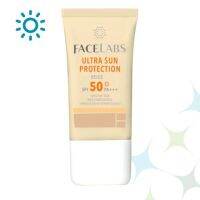 FACELABS ULTRA SUN PROTECTION BEIGE SPF 50 PA+++ ครีมกันแดดสีเบจ สูตรปกป้องทุกสภาพผิวแม้ผิวแพ้ง่าย 20ml. (ลดล้างสต๊อค)