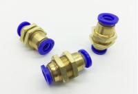 QDLJ-5pcs Pneumatic Components Pm-4 Pm-6 Pm-8 Pm-10 Pm-12 Bulkhead Union Brass Quick Fitting