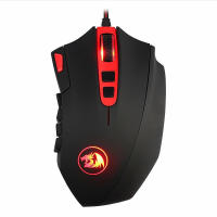 Redragon แดง M901มังกรเมาส์เล่นเกมส์ RGB การเขียนโปรแกรมความละเอียดมาโครแล็ปท็อป Esports เมาส์มีสาย