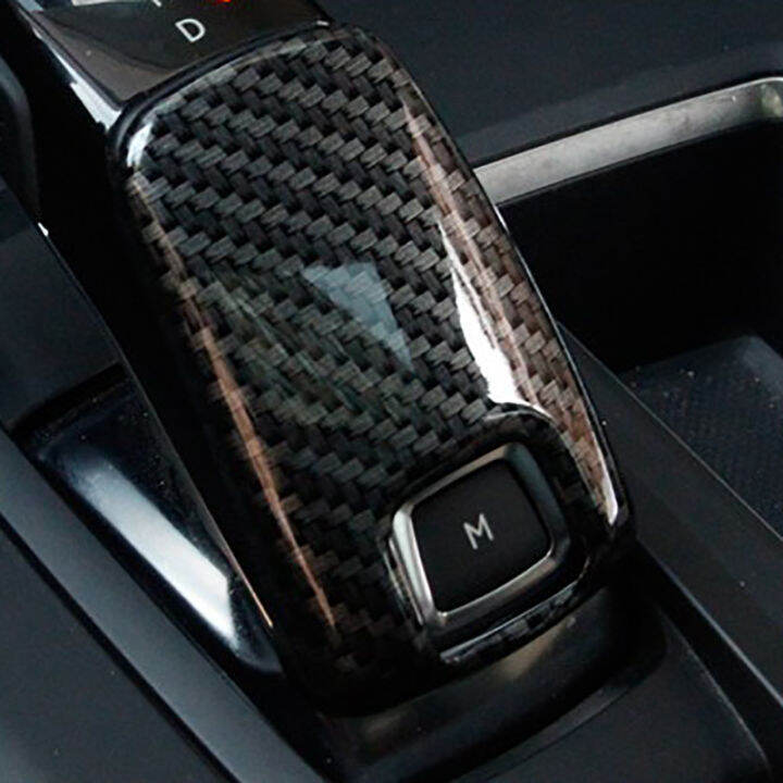 carbon-fiber-car-gear-shift-knob-gear-head-cover-stickers-trim-frame-accessories-for-3008-gt-4008-5008-2017-2019