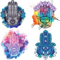 【YF】๑  Iron-on Transfer Patches Fashion Hand Thermal stickers T-shirt Decals Vinyl Printing Appliques