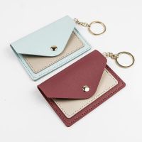 Fashion Slim Leather Wallet Business Credit Card Holder Short Purse Leather ID Card Holder Candy Color Bank Multi Slot Card Case Card Holders