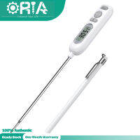 ORIA Meat Thermometer Ultra Fast Reading เครื่องวัดอุณหภูมิสำหรับทำอาหารในครัวเครื่องวัดอุณหภูมิอาหารแบบดิจิตอลพร้อมจอ LCD Long Probe &amp; เปิด/ปิดอัตโนมัติเหมาะสำหรับบาร์บีคิวน้ำเนื้อสัตว์นม