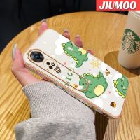 เคส JIUMOO สำหรับ OPPO Reno 8T 4G Reno 8T 5G A1 Pro 5G เคสน้อยน่ารักลายการ์ตูนมอนสเตอร์เคลือบหรูหราขอบปลอกซิลิโคนเลนส์กล้องถ่ายรูปป้องกันคลุมทั้งหมดเคสนิ่ม