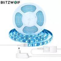 【☊HOT☊】 na07037036036666 Blitzwolf Bw-ไฟแถบไฟ Led Lt11 2M/5M แอพนำสมัยชุดแถบไฟ Led ควบคุม Rgbw ใช้งานได้กับ Amazon Alexa Google Assistant