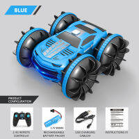 2in1 Rc รถ2.4Ghz รีโมทคอนโทรลเรือกันน้ำวิทยุควบคุม Stunt รถ4wd รถทั้งหมด Terrain Beach สระว่ายน้ำของเล่นสำหรับชาย【cod】