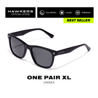 HAWKERS POLARIZED Black ONE PAIR XL ASIAN FIT Sunglasses For Men And Women. UV400 Protection. Official Product Designed In SpaIn HOPA22BBXA