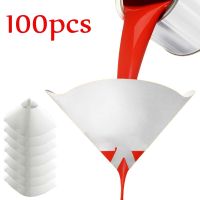 Car Paint Spray Mesh Paper Filter Purifying Straining Funnel Disposable Paint Filter Conical Nylon Micron Paper Funnels Tools