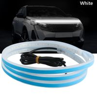 Led Car Hood Light Strip Through-type Auto Modified Front Headlight Upgrade Cuttable Decorative Light Car Daytime Running Lights Bulbs  LEDs HIDs