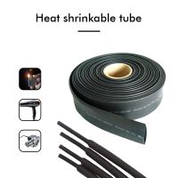 1M/5M/100M Black Polyolefin Shrinking Tubing Heat Shrink Tube Wire Cable Insulated Sleeving Tubing wire Connector Protector Electrical Circuitry Parts