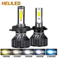 [ANYA Auto Parts] H1 16000LM Led H7ไฟหน้ารถโคมไฟแอลอีดี H4 3000K 4300K 6000K 8000K 80W H8ไฟตัดหมอกหลอดไฟ H11 H9