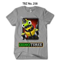 เสื้อเชิ้ต ผ้าฝ้าย ลาย Dinotrux Revit 24s TBZ-258 สําหรับเด็ก