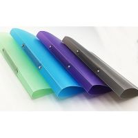 2023 New A4 Ring Binder Colorured Transparent Loose-leaf Paper File Folder Storage Supply