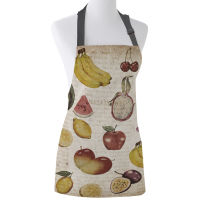 Tropical Fruit Print Apron Print Uni Kitchen Bib with Adjustable Neck for Cooking Gardening