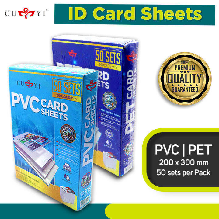QualiProducts CUYI Pvc Sheet A4 Size For Id Printing , Bagtag