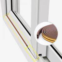 【LZ】◐  10m Self-adhesive Window Sealing Strip Sound-proof Rubber Long Door Stop Tape Foam Sound Insulation Strip for Sliding Doors