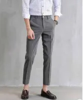 BGBG - Fashion Casual Slacks Cropped Pants X201 กางเกงสแล็คชาย 5ส่วน สไตย์เกาหลี กางเกงขายาวชาย