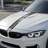 、‘】【’ Car Hood Engine Cover Bonnet Racing Stripes Line Decal Stickers For BMW F30 F31 E90 F34 E46 E39 E60 F10 F11 F20 X5 G30 F36 X3 X4