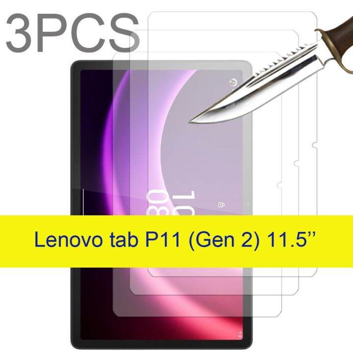 3ชิ้นสำหรับแท็บ-lenovo-p11-gen-2-11-5-p11-2nd-gen-2022-tb350fu-tb350xc-กระจกเทมเปอร์ฟิล์มแท็บเล็ตป้องกันปกป้องหน้าจอ