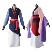 2 Colors Hua Mulan Dress Cosplay Princess Mulan Costume Kids Women Adults Long Dress Halloween Cosplay Costume Custom Made