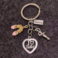 【DT】Dance Dancing Shoe Ballerina Girl KeyChain Student KeyRing Women Accessories Jewelry Pendant hot