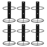 6pcs Durable Practical Stylish Fashion Iron Wine Racks Wine Display Racks Red Wine Bottle Holders for Home