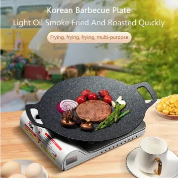 1pc, Non Stick Grill Pan, Cast Iron Griddle, Double Sided Baking Cooking  Tray, Flat Top Griddle For Stovetop, Barbecue Plate, Cookware, Kitchenware,  K