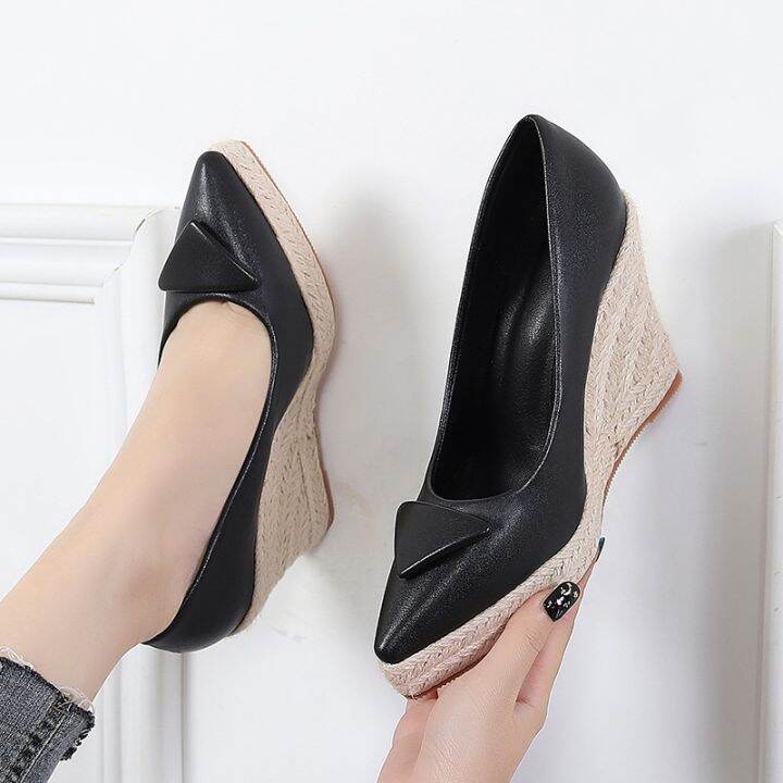 new-high-thick-wedge-bottom-with-shallow-mouth-single-shoes-female-thick-with-straw-rope-bottom-big-yards-of-shoes