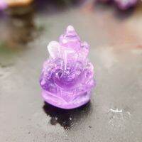 พระพิฆเนศ อัญมณีประจำวันอเมทิสต์ (Amethyst) พลอยแท้สีม่วง บูชา