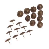 ✥◆♞ 20pcs Upholstery Nails Antique Bronze 19mmx15mm Flower Head Tack Stud Pushpin Decor Furniture Hardware Sofa Jewelry Box Door