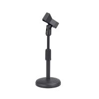 Microphone Stand Upgraded Adjustable Table Mic Stand with Base Micro Microphone Holder Mic Clip for Podcasts Singing