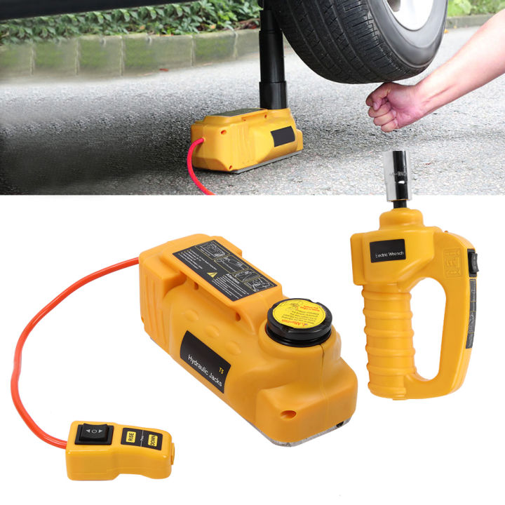 5ton-แม่แรงไฮดรอลิกยางแทนที่รถ-suv-เครื่องมือฉุกเฉินริมถนน-dc12v-33cm-13in